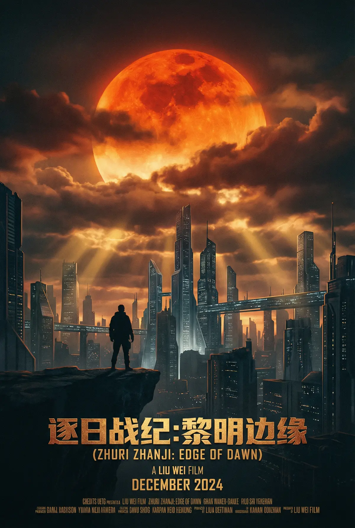 人妻 出品科幻巨制《逐日战纪》电影海报